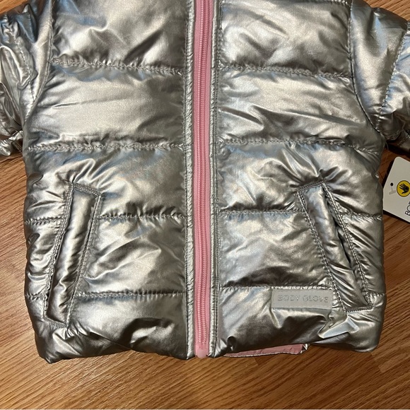 Toddler Body Glove Metallic Winter Puffer Jacket for Cold Weather Girls 2T - Picture 9 of 12